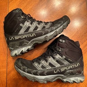La Sportiva Ultra Raptor II Mid GTX Hiking Boots - Men's, 9.5, Black/Clay